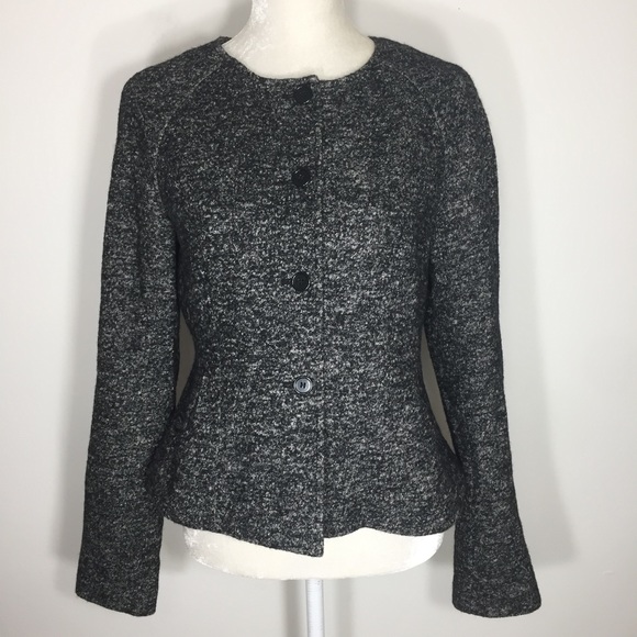 Ann Taylor Jackets & Blazers - Ann Taylor • tweed wool button up blazer jacket